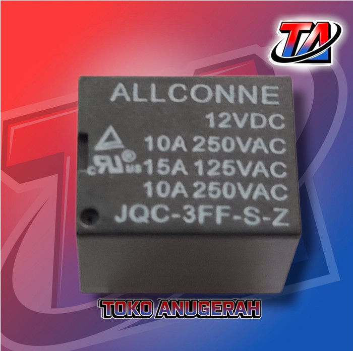 Relay Riley Allconne 12V DC 5 Pin 10A Original RELAY JQC 3FF S Z T73