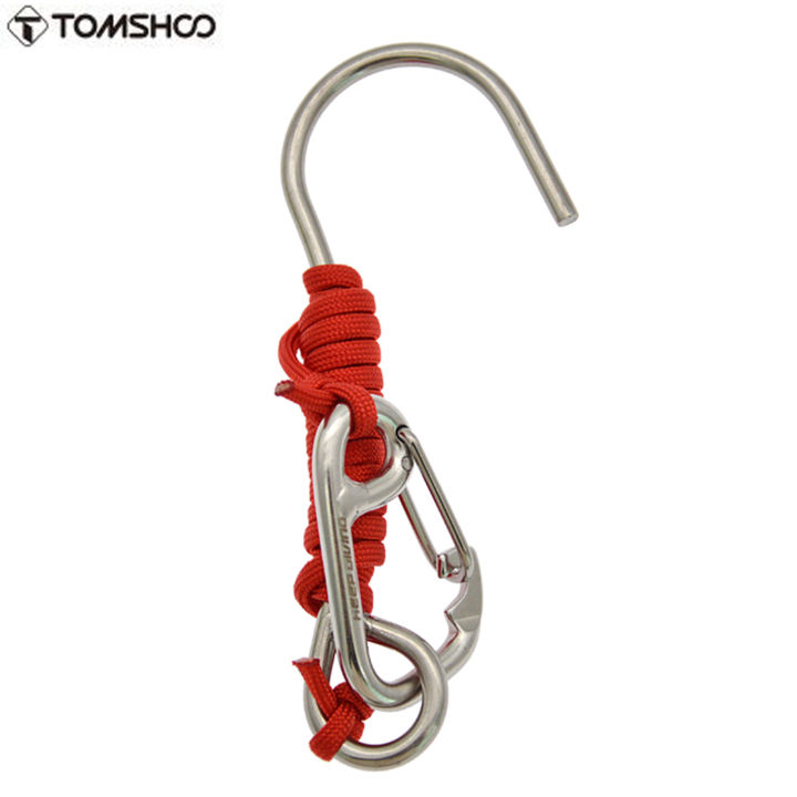 TOMSHOO Reef Drift Hook Scuba Diving 316 Stainless Steel Reef Drift