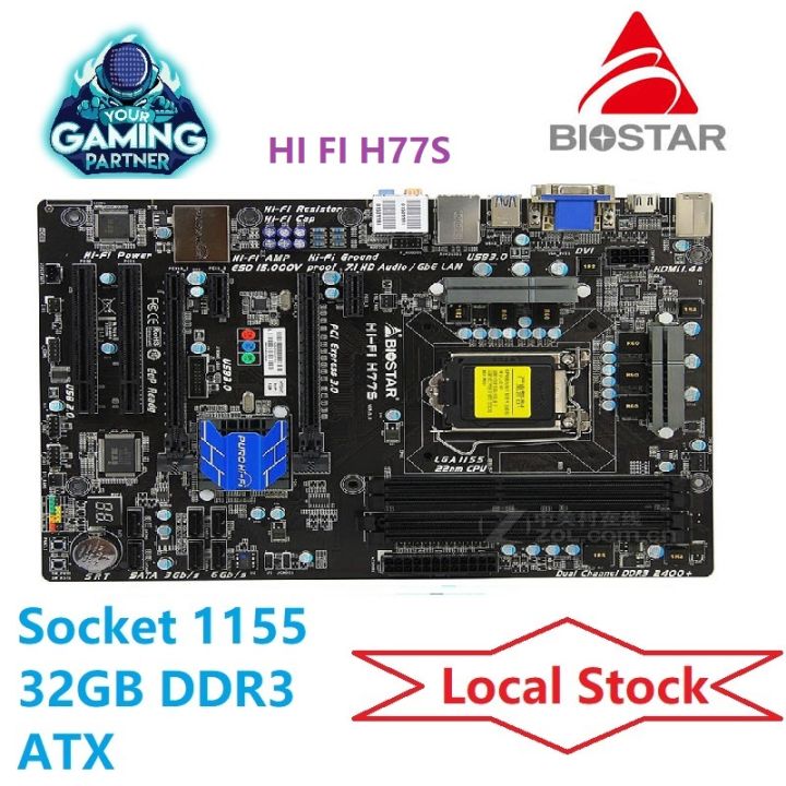 Refurbished BIOSTAR Hi Fi H77S Original Used Desktop Motherboard