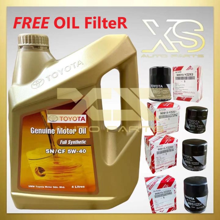 Toyota Fully Synthetic Sn Cf W W Genuine Engine Oil Foc Free