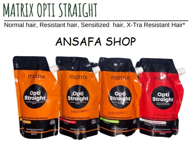 Matrix Opti Straight Smoothing Cream Obat Pelurus Rambut Step 1