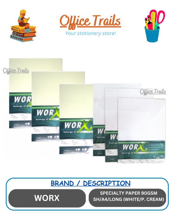 Specialty Paper Worx Certificate Paper Gsm White Pale Cream Short