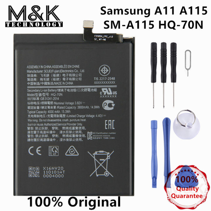 Original MK Battery HQ 70N For Samsung Galaxy A11 A115 SM A115 BATTERY