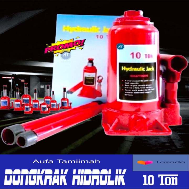 Dongkrak Botol Hidrolik 10 Ton Vertical Hidraulic Jack Mobil Truck