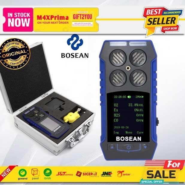 BOSEAN BH 4S GAS DETECTOR O2 CO H2S LEL HIDROGEN MONITOR TESTER BH4S