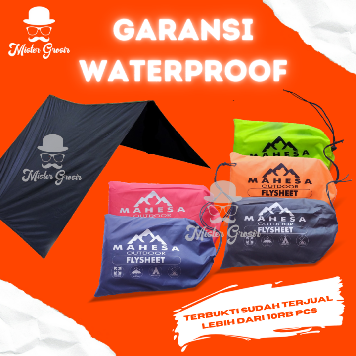 PROMO Flysheet 3x3 Mahesa Outdoor Bahan Tebal Kuat Waterproof Seperti