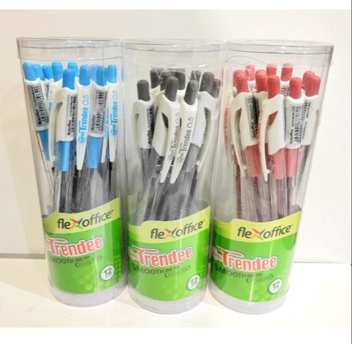 Flexoffice Super Trendee Smooth Ink Ball Pen Pcs Box Lazada