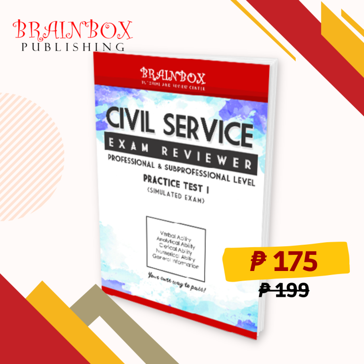 Brainbox Civil Service Exam Reviewer Simulated Exam Booklet C