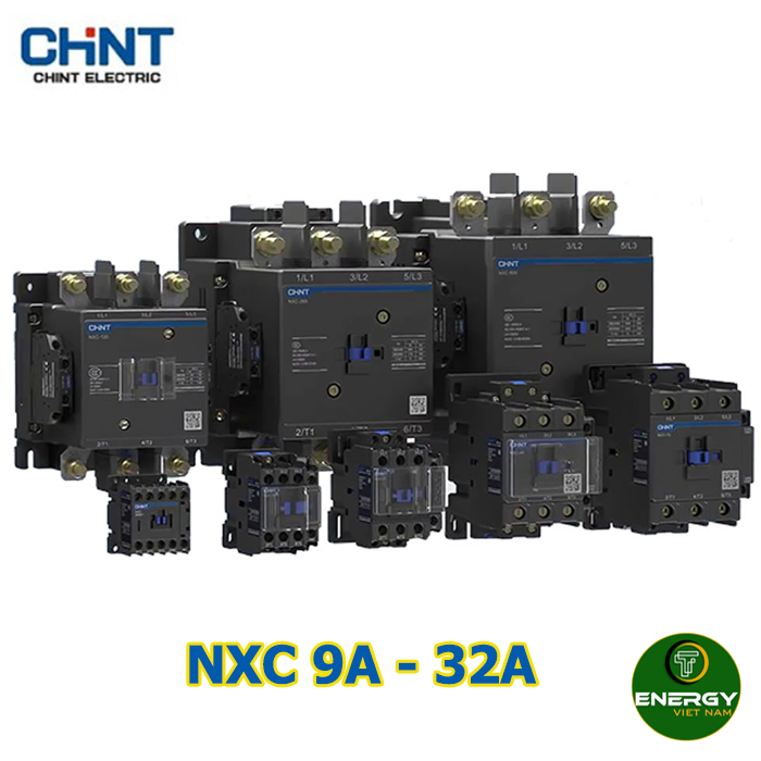 Công Tắc Tơ NXC 3P CHINT 9A 12A 16A 18A 22A 25A 32A Khởi Động