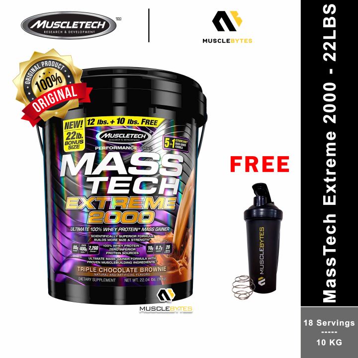 MuscleTech Mass Tech Extreme 2000 10KG 18 Servings MassTech