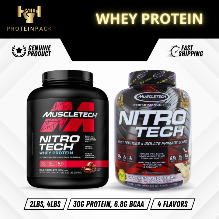 MuscleTech NitroTech 4lbs Protein Powder Whey Protein Lazada Singapore