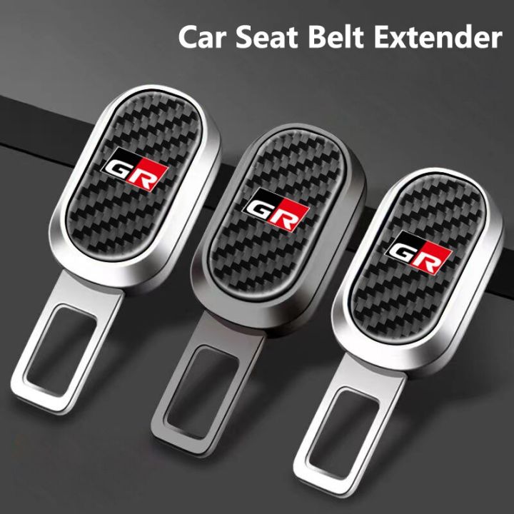 Carbon Fiber Seat Belt Extender Car Safety Buckle Clip Seat Belt Plug