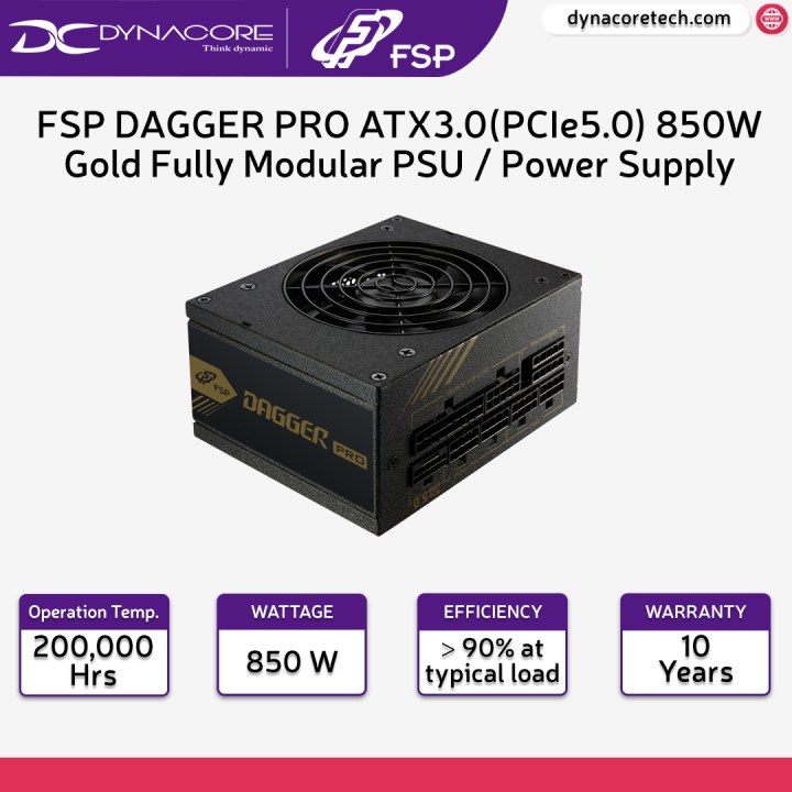 Fsp Dagger Pro Atx Pcie W Gold Fully Modular Psu Power