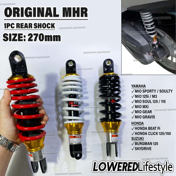 Rear Shock Absorber 270mm Lowered Style 1 PC Mio Click Beat Burgman