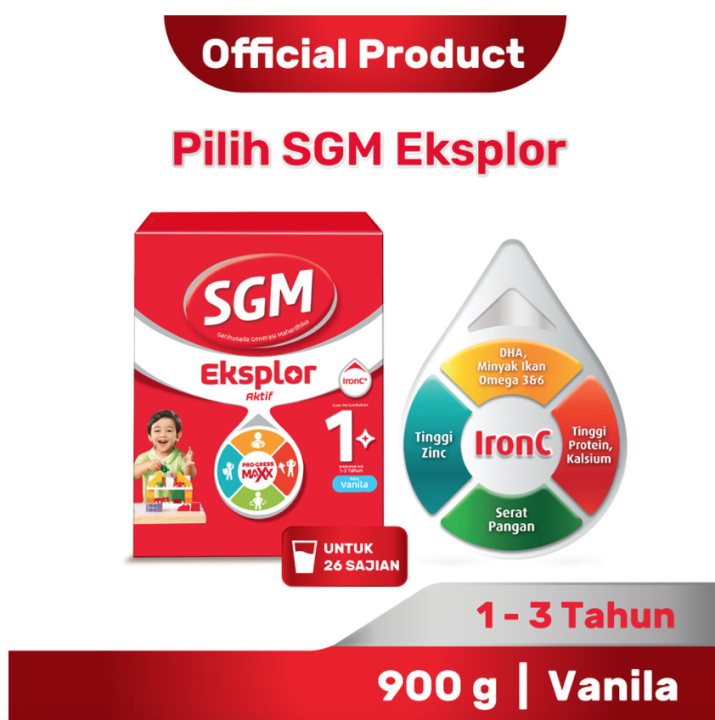 Sgm Eksplor Aktif Pro Gressmaxx Vanila Susu Formula G Lazada