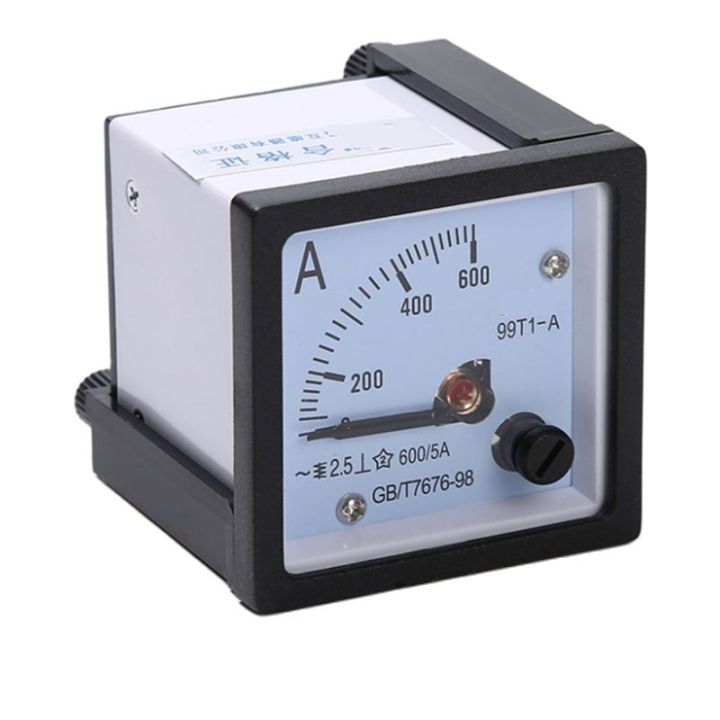 Pointer Type AC Ammeter 99T1 1A 600A Analog Panel Ammeter Gauge Ampere