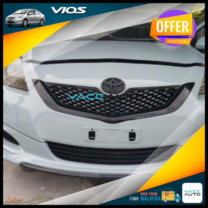 Toyota Vios 2nd Gen Belta Front Grill Dugong Grill 2007 2012 XP90