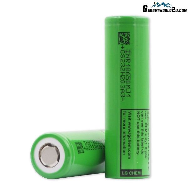 Lg Inr Mj Mah V Li Ion Rechargeable Battery Flat Top