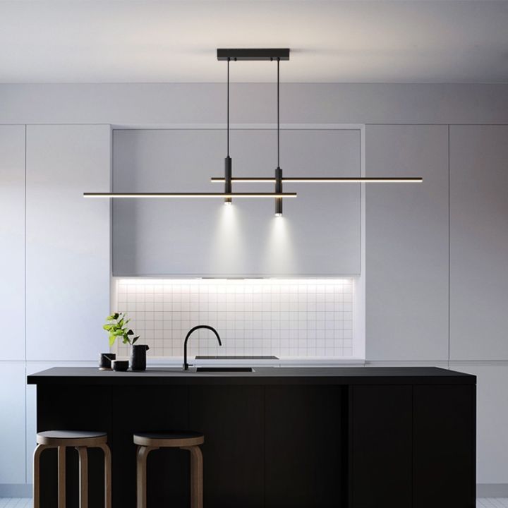 Modern Minimalist Restaurant Chandelier Nordic Long Pendant Light