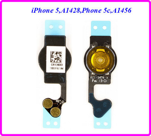 สายแพรชดปมกด Home สำหรบ iPhone 5 A1428 A1429 A1442 iPhone 5c A1456