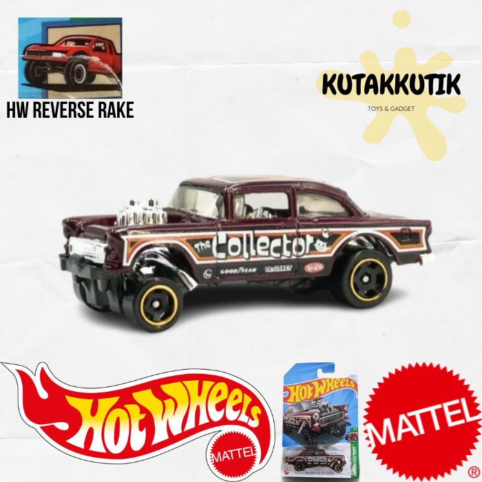 Hotwheels Mobil Klasik Chevy Bel Air Gasser The Collector Merah Tua