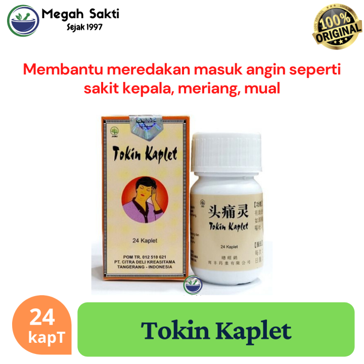 Tokin Kaplet Obat Herbal Masuk Angin Mual Migran Dan Pegal Linu