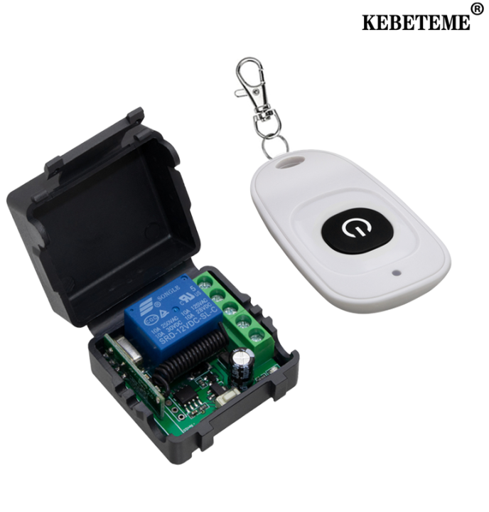 KEBETEME Learning Remote Control 12V 433HZ Switch Transmitter With