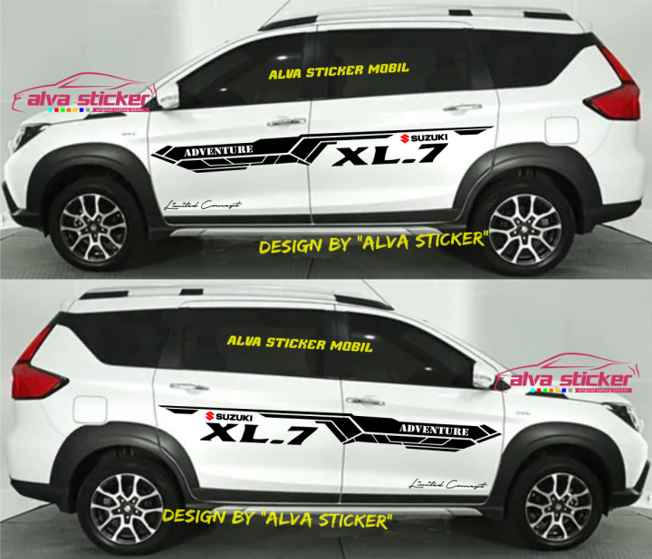 ALVA New Concept Sticker Xl 7 Adventure List Stripe Stiker Side Body