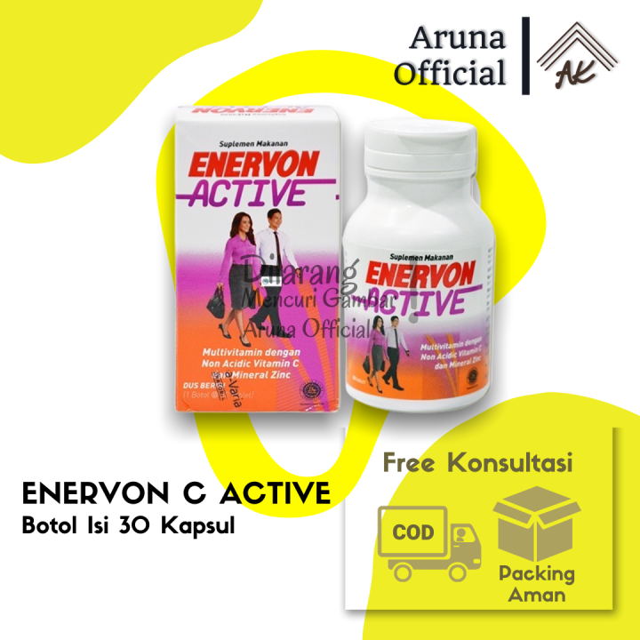 Enervon C Active Botol Isi Tablet Multivitamin Vitamin C Mineral Dan