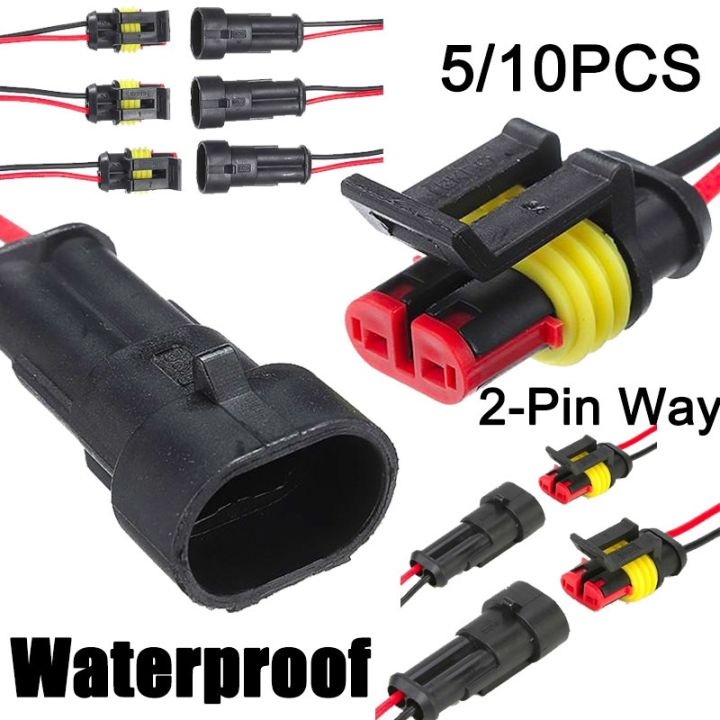 Hom Pairs Waterproof Male Female Electrical Automotive Wire