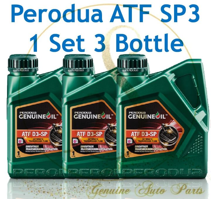 100 ORIGINAL New Packaging GREEN BOTTLE Perodua ATF SP3 Auto D3 SP