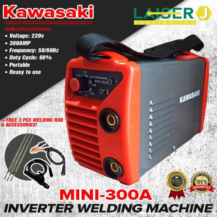 Kawasaki ARC MINI 300A Inverter Welding Machine Heavy Duty 3PCS