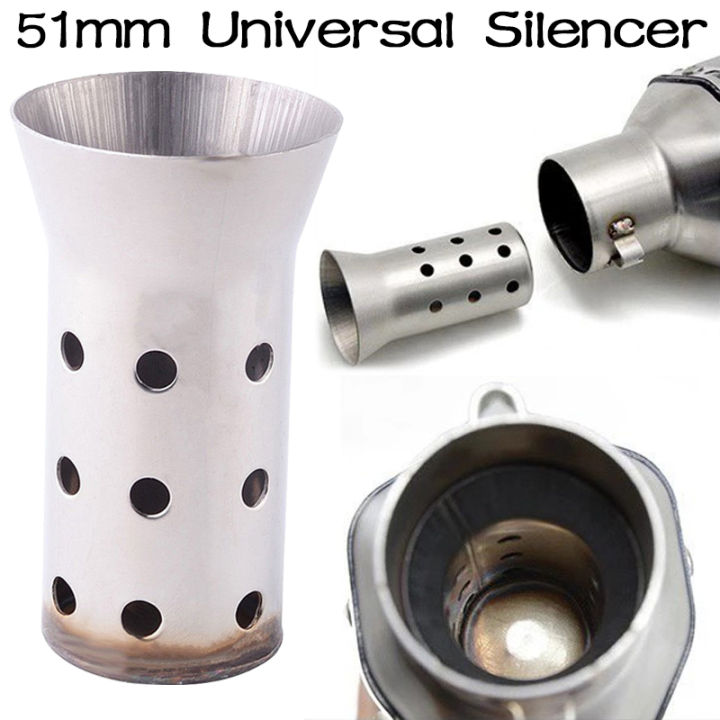 Universal Mm Motorcycle Exhaust Muffler Racing Street Bike Scooter