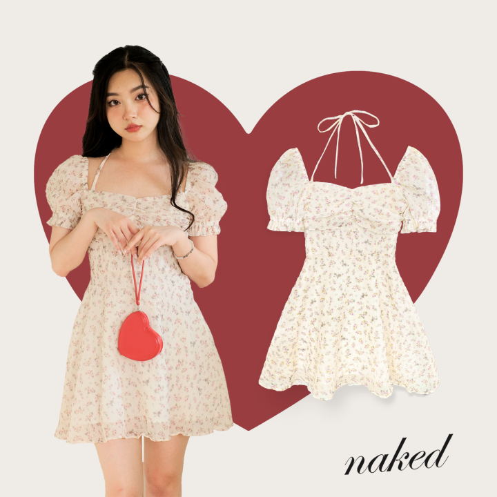 V Y C C Tay Hoa Nh V I Nh N Naked By V Marlin Dress Lazada Vn