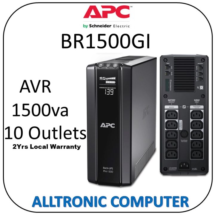 APC Power Saving Back UPS Pro 1500 230V Model BR1500GI 2yrs Warranty