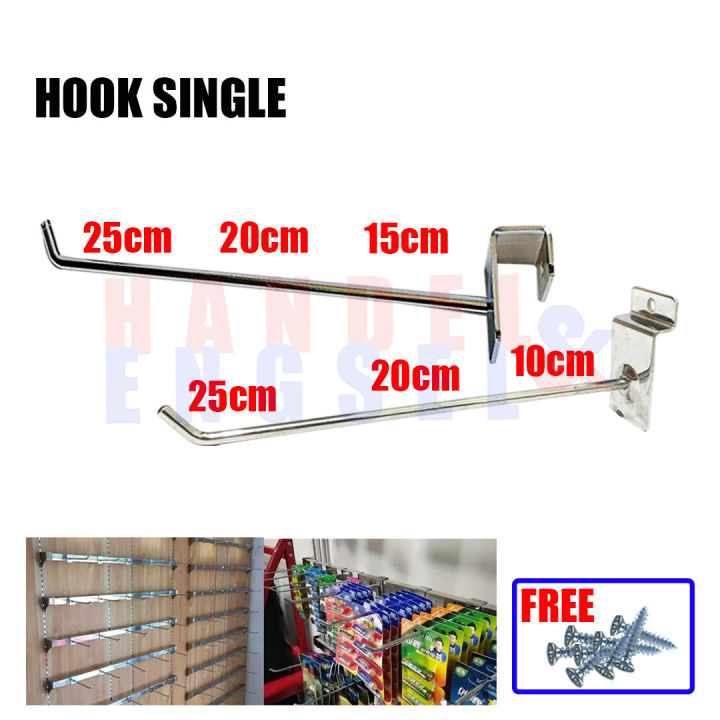 Single Hook Pin Shop Cantolan Besi Kotak Cantelan Gantungan Pipa