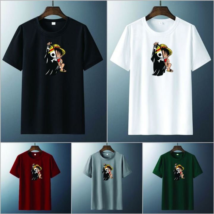 Promo Ramadhan Kaos Pria Distro Baju Kaos Pria Wanita Luffy Baju