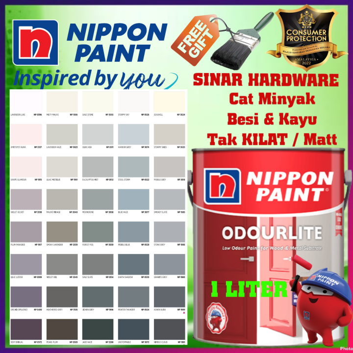 Sinar Nippon Odourlite Soft Matt Wood Metal Door Gate Solvent Gloss