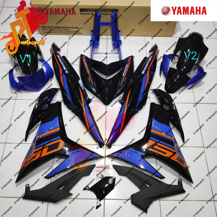 Yamaha Y V V Cover Set Black Gp Blue Special Edition Exciter