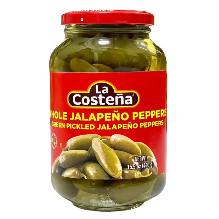 La Costena Green Pickled Whole Jalapeños Peppers Jar 440g Lazada