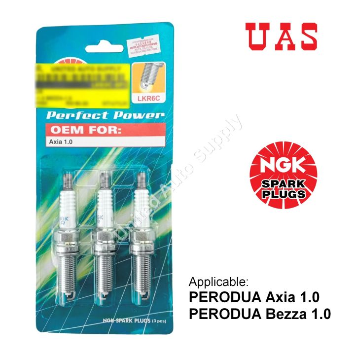 NGK Spark Plugs Set LKR6C For PERODUA Axia Bezza Lazada