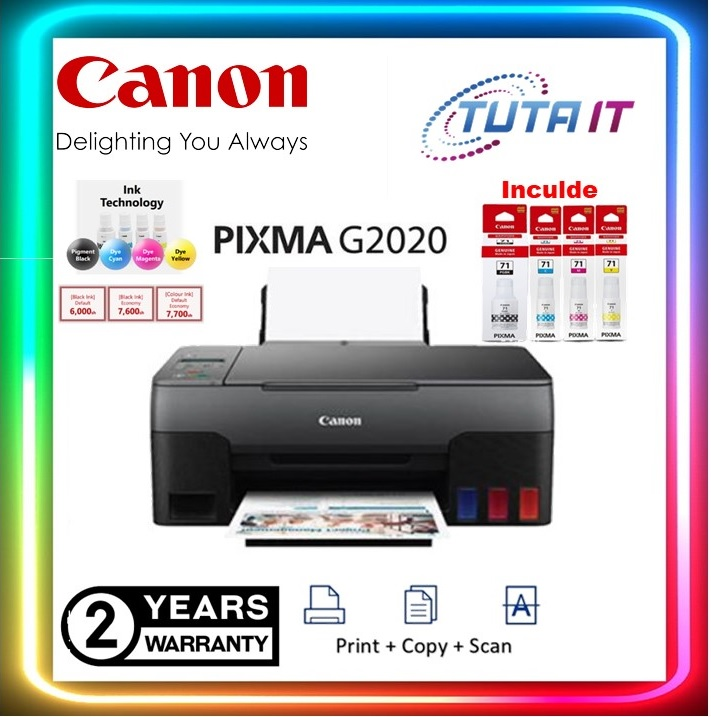 Canon Pixma G Easy Refillable Ink Tank Wireless All In One