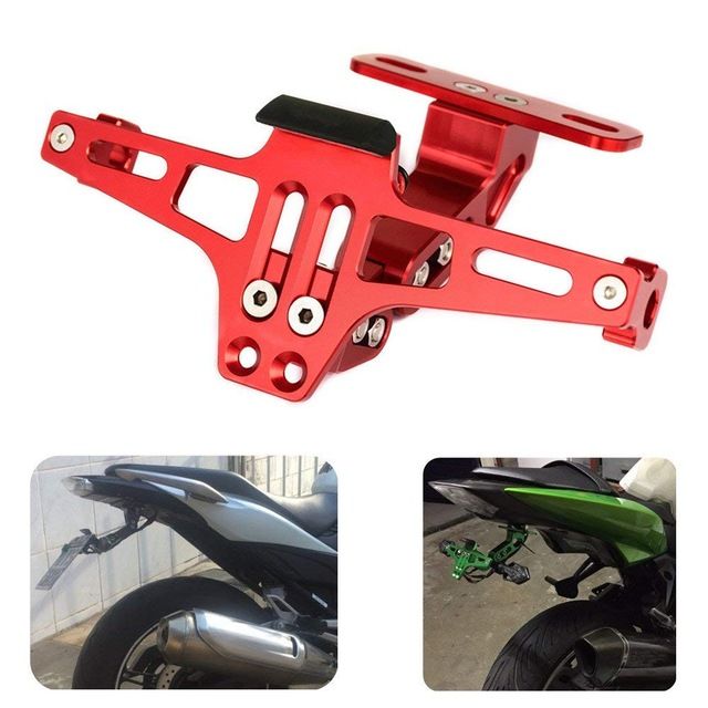 Adjustable Motorcycle License Plate Bracket Licence Plate Holder Plate