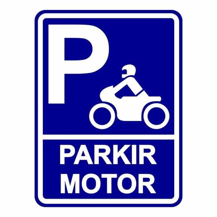 Rambu Parkir Motor X Cm Plat Alumunium Lazada Indonesia