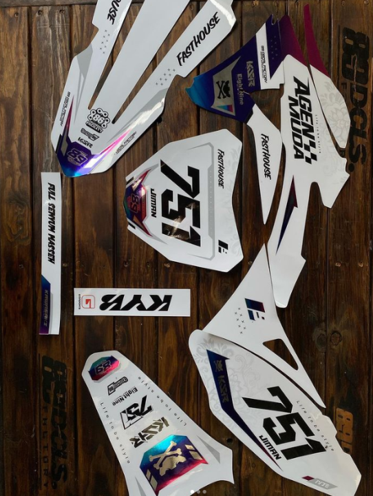 Decal Klx Gordon Terbaru Decal Klx Gordon Full Body Lazada Indonesia