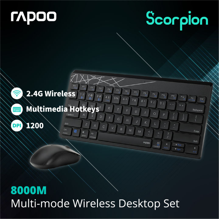 Rapoo M Multi Mode Wireless Desktop Set Lazada