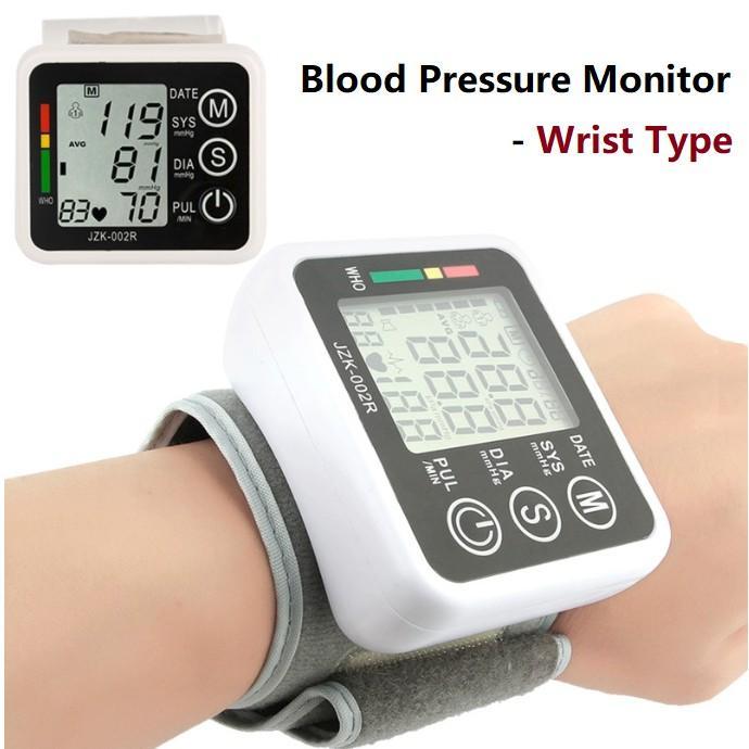 LCD Screen Wrist Blood Pressure Pulse Heart Beat Monitor