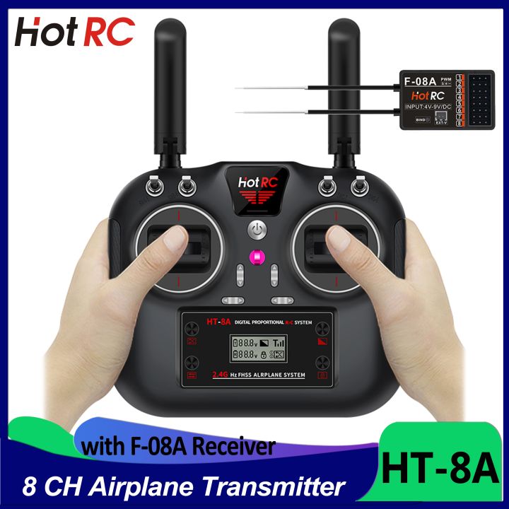 HOTRC 8 Channels RC Transmitter HT 8A 8CH 2 4GHz Radio Remote