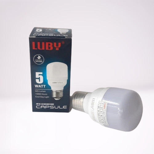 Lampu LED Luby Capsule 5 Watt 5W Cahaya Putih Lampu Bohlam LED Bulb