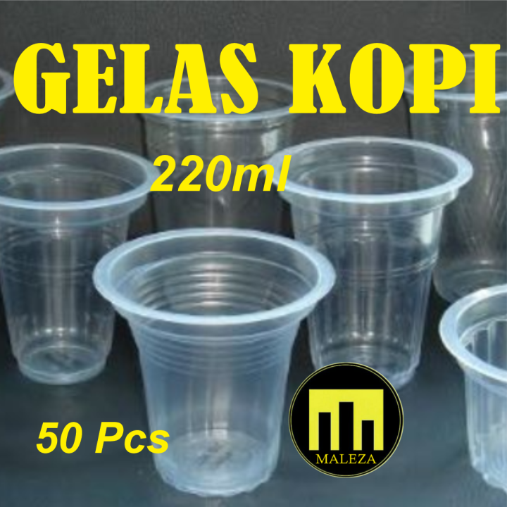 Gelas Plastik Aqua 220ml 50pcs Gelas Kopi Lazada Indonesia